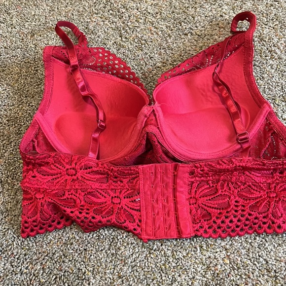 Red lace push up bra size S - Picture 8 of 14